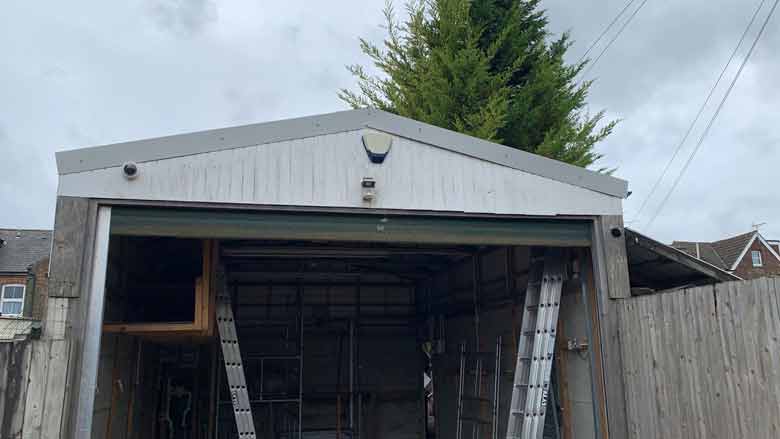 Asbestos Garage Roof Replacement