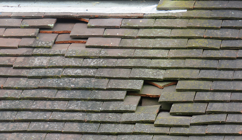 Broken Roof Tiles Associates Roofing Partnership Hertfordshire